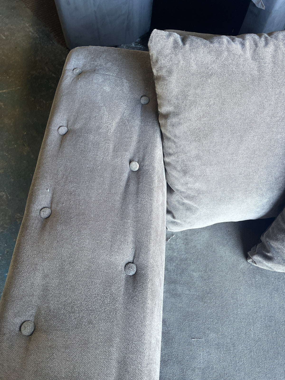 Grey Fabric 3+2 Sofa Suite