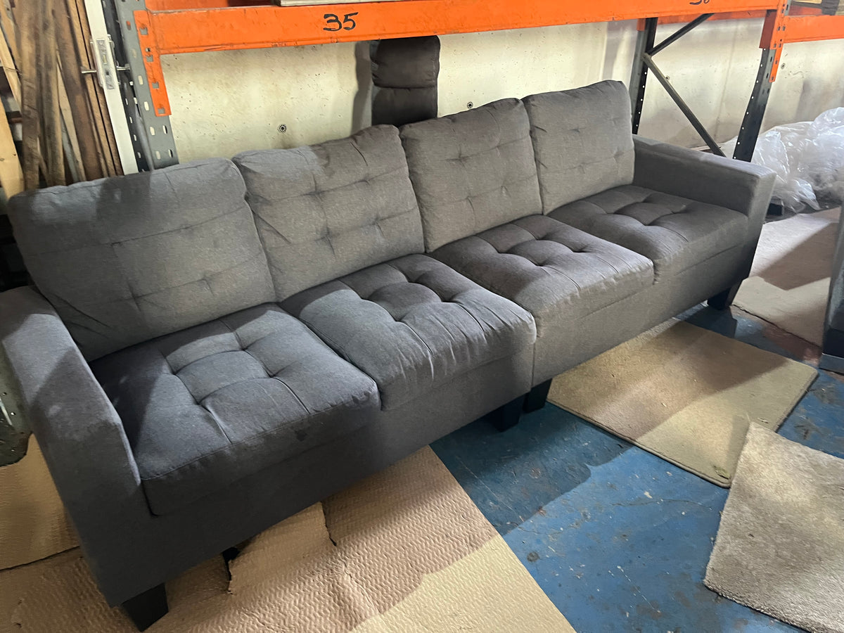 Grey 4 seater sofa set