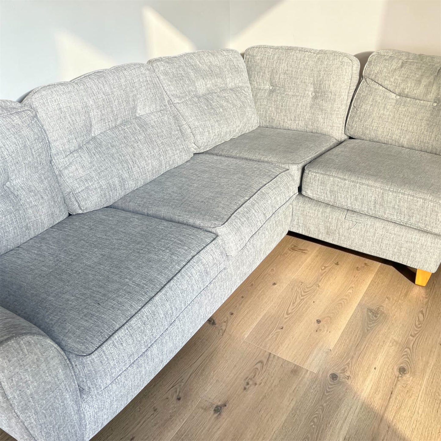 Grey corner sofa L shaped