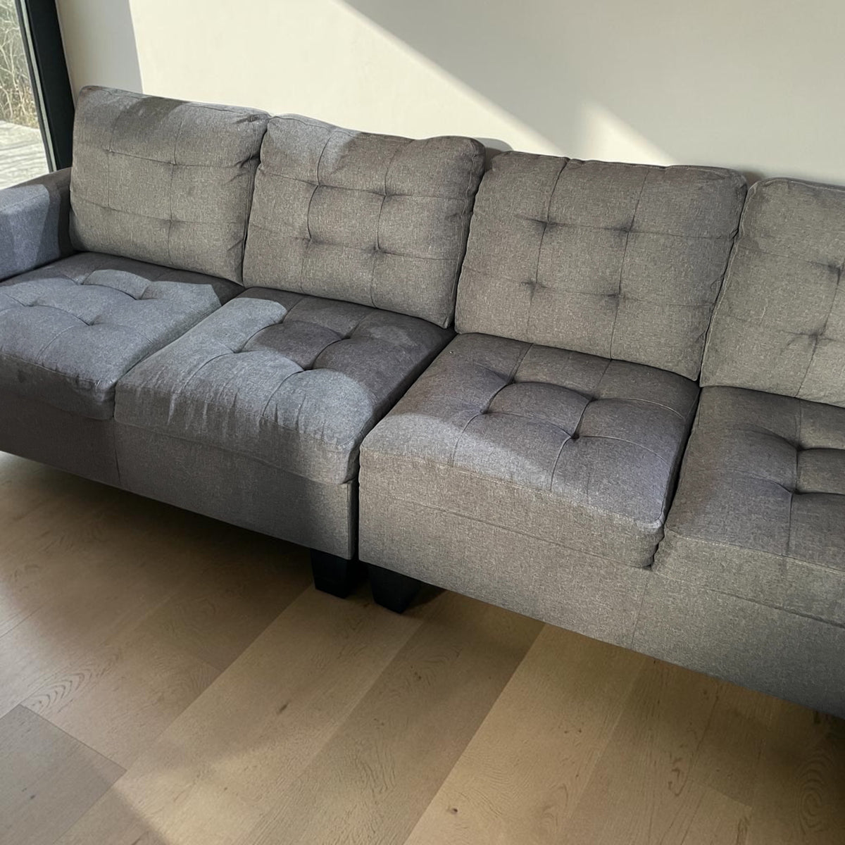 Grey 4 seater sofa set