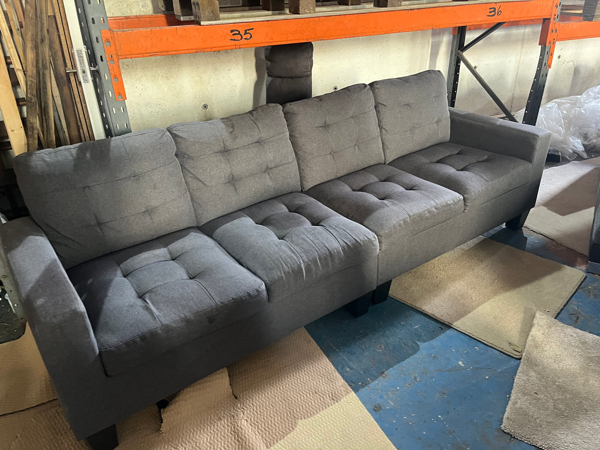 Grey 4 seater sofa set