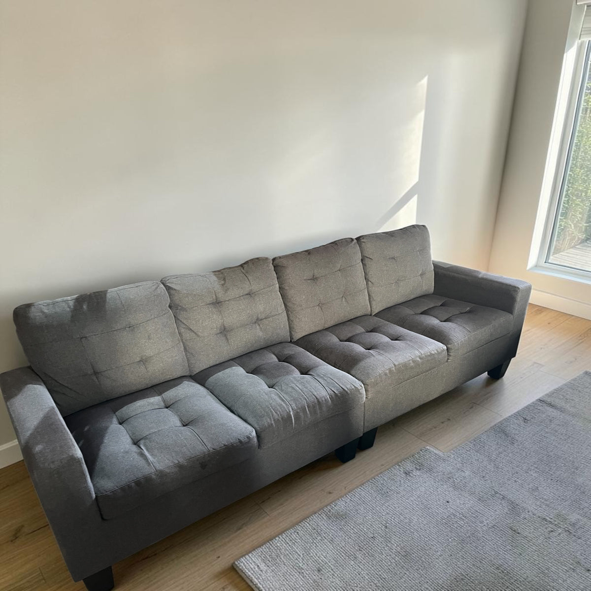 Grey 4 seater sofa set