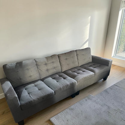 Grey 4 seater sofa set