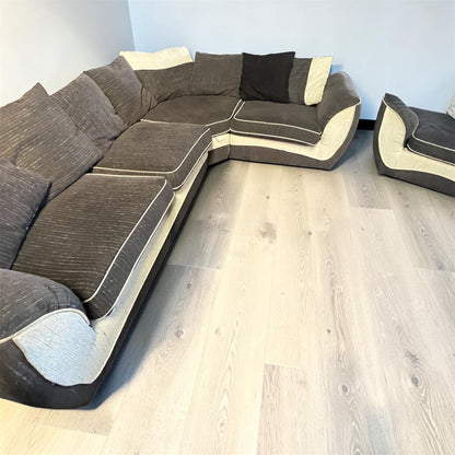 Grey corner sofa l shaped
