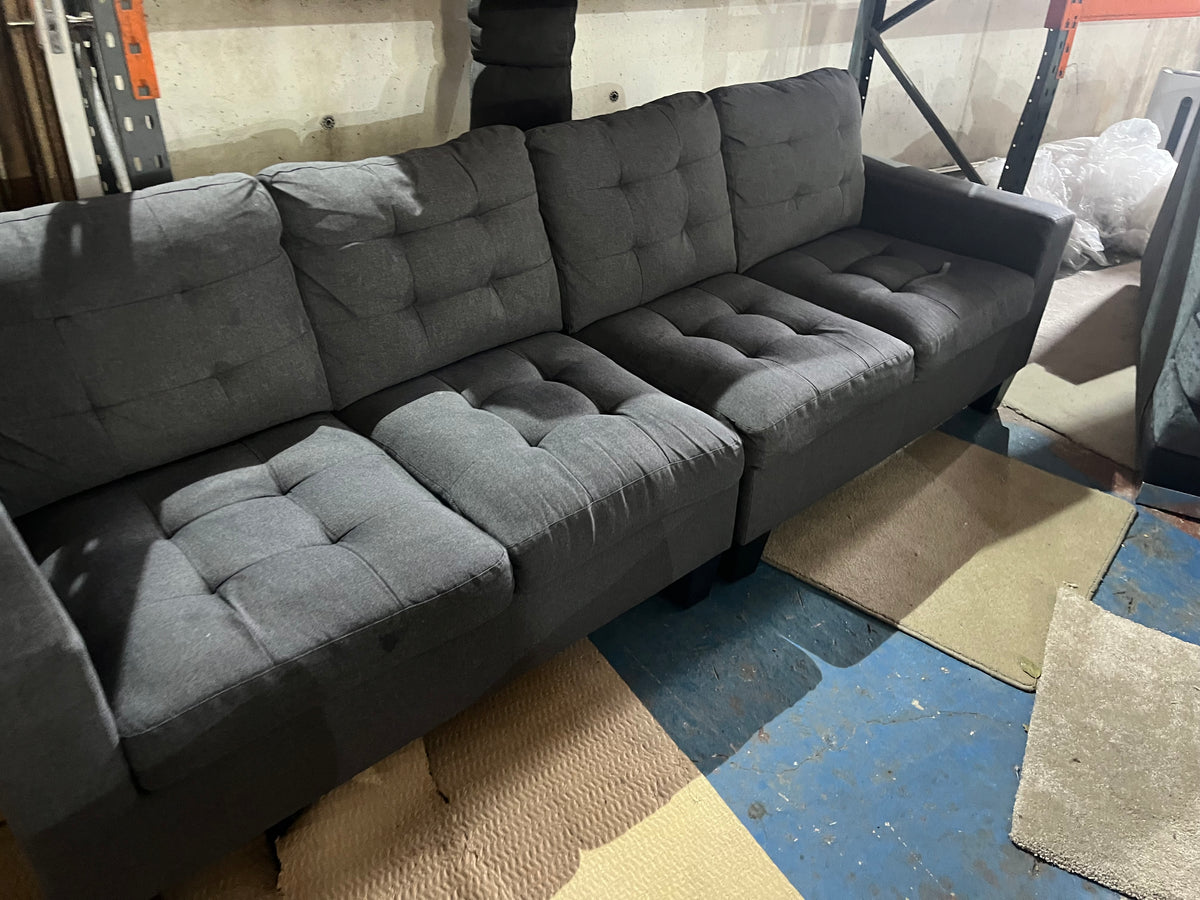 Grey 4 seater sofa set