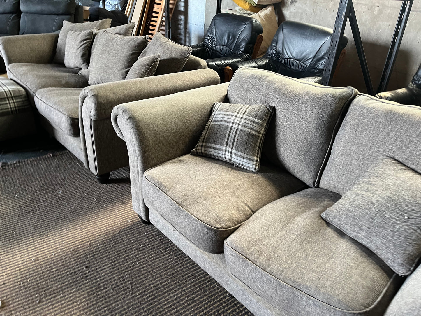 Grey 3+2 sofa set