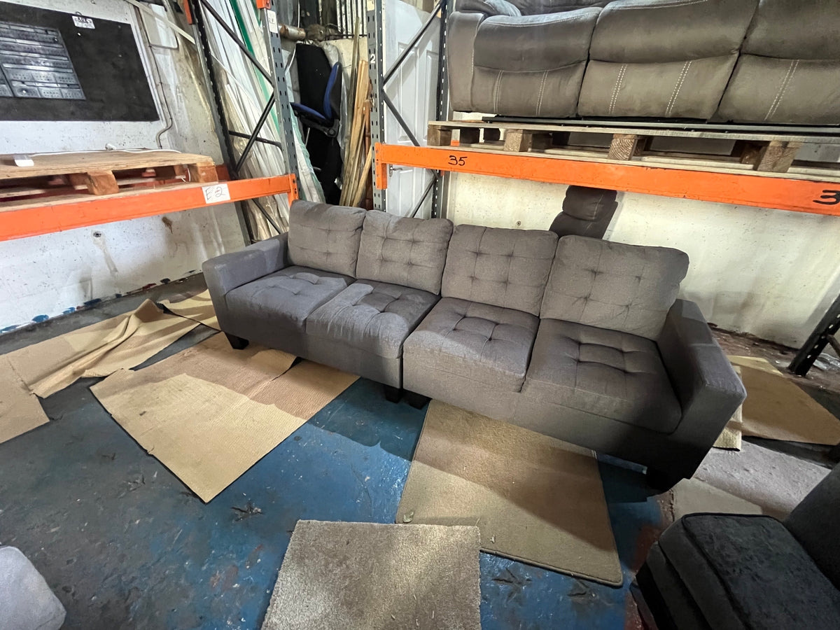 Grey 4 seater sofa set